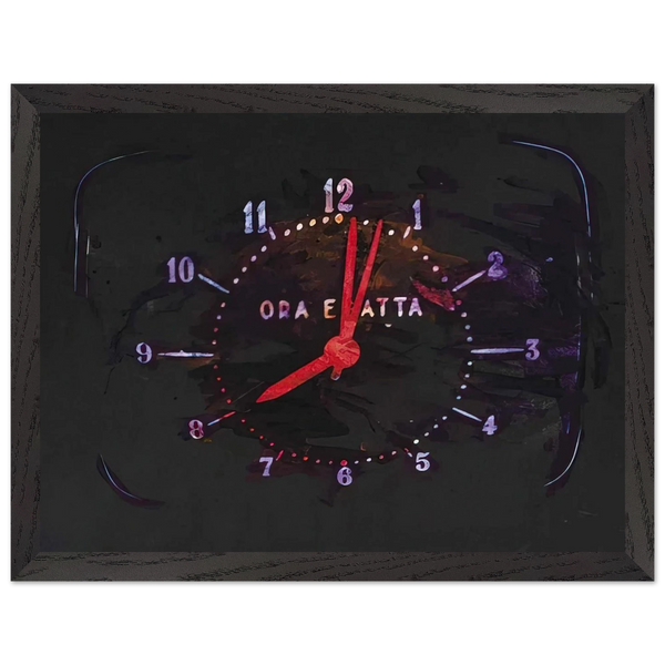 The Exact Time - 1973 by Mario Schifano — Framed art print at Zephyeer