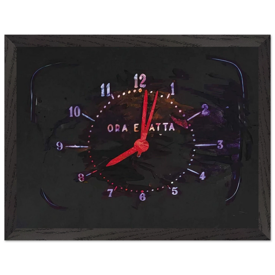 The Exact Time - 1973 by Mario Schifano — Framed art print at Zephyeer