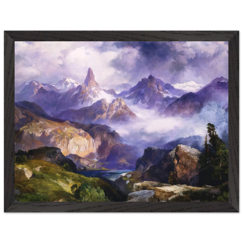 Index Peak Yellowstone National Park by Thomas Moran — Framed art print at Zephyeer