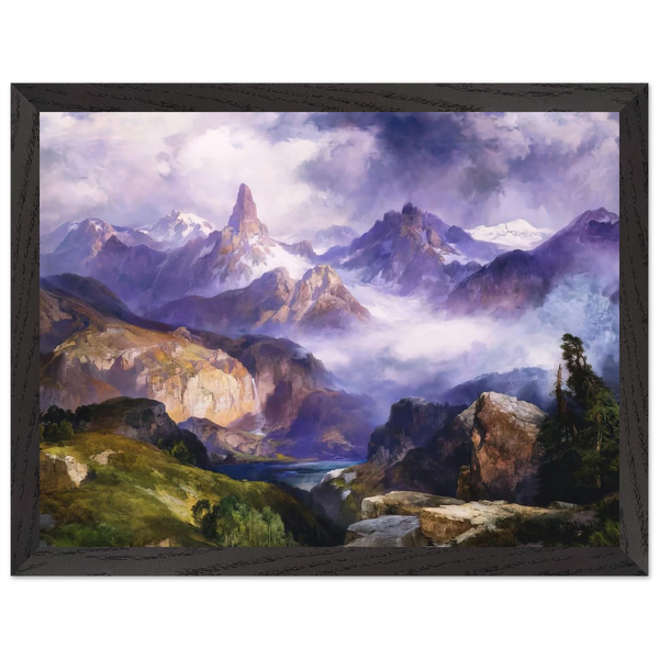 Index Peak Yellowstone National Park by Thomas Moran — Framed art print at Zephyeer