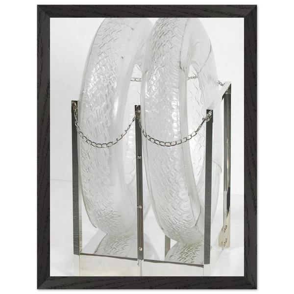 UNTITLED GLASS TIRES 1997 by Robert Rauschenberg — Framed art print at Zephyeer