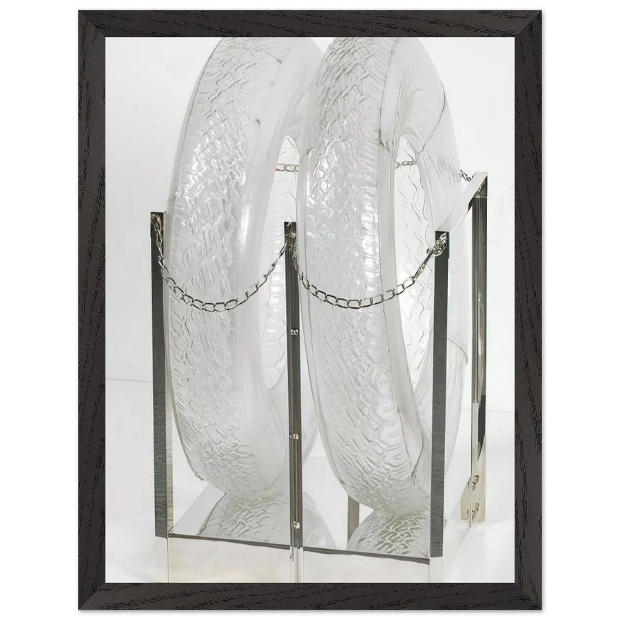 UNTITLED GLASS TIRES 1997 by Robert Rauschenberg — Framed art print at Zephyeer