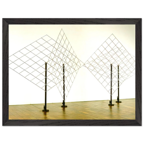 4 Self-distorting Grids - 1965 by Francois Morellet — Framed art print at Zephyeer