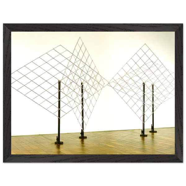 4 Self-distorting Grids - 1965 by Francois Morellet — Framed art print at Zephyeer