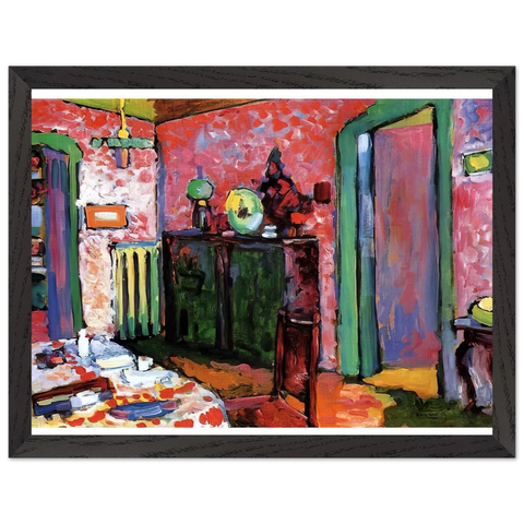 INTERIOR MY DINING ROOM 1909 by Wassily Kandinsky — Framed art print at Zephyeer