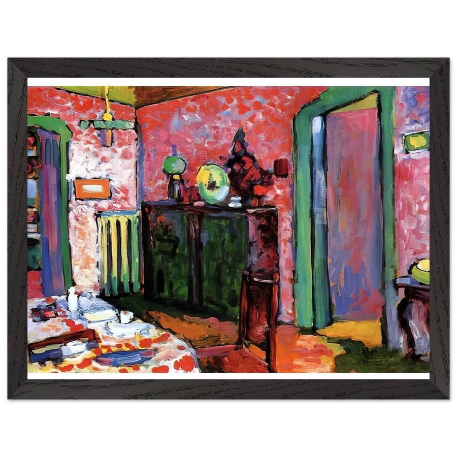 INTERIOR MY DINING ROOM 1909 by Wassily Kandinsky — Framed art print at Zephyeer