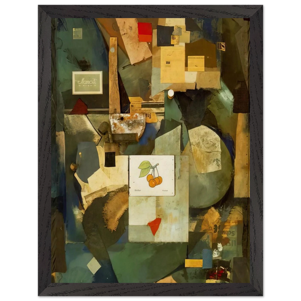 CHERRY PICTURE 1921 by Kurt Schwitters — Framed art print at Zephyeer