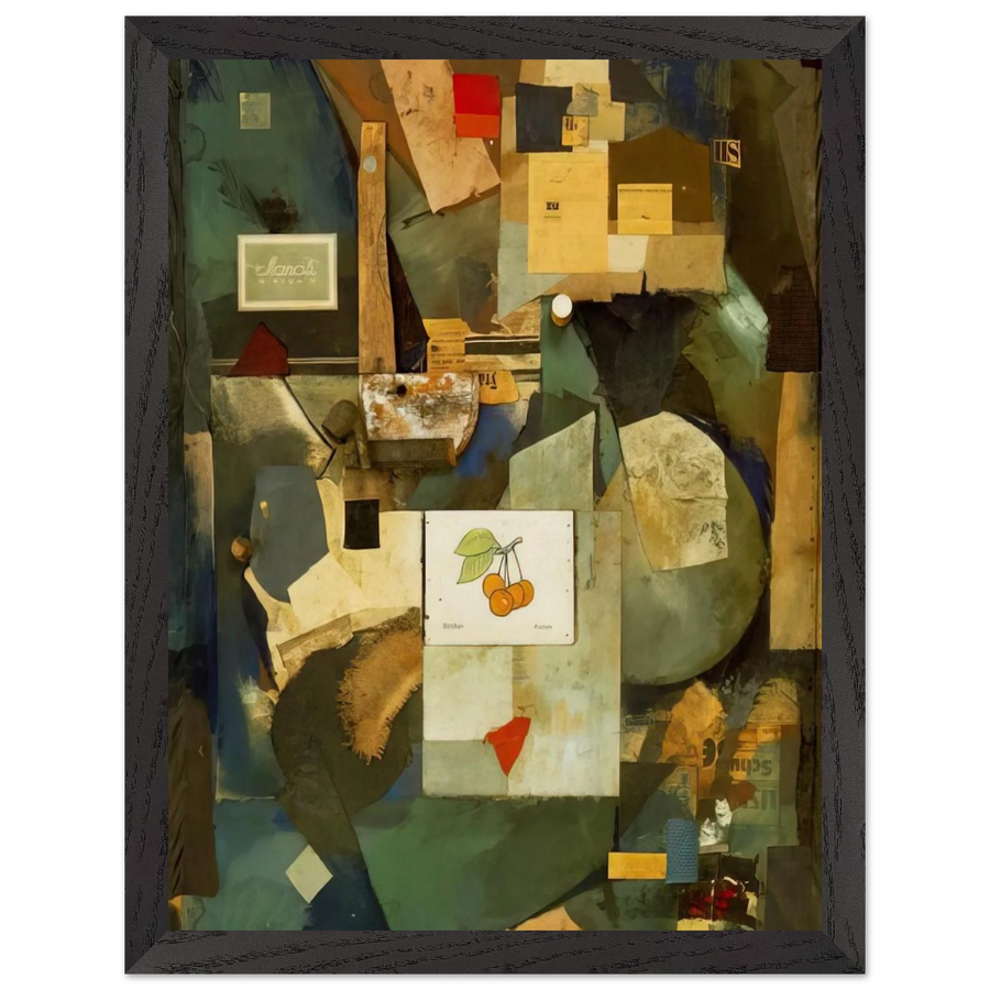CHERRY PICTURE 1921 by Kurt Schwitters — Framed art print at Zephyeer