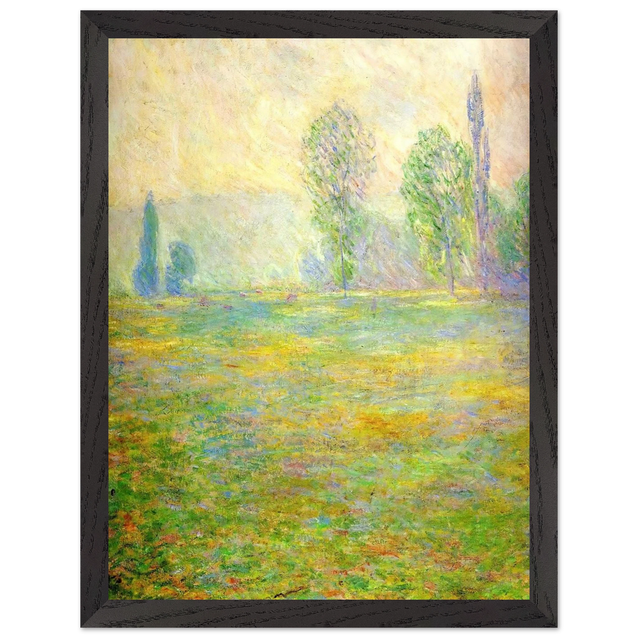 Meadows in Giverny by Claude Monet — Framed art print at Zephyeer