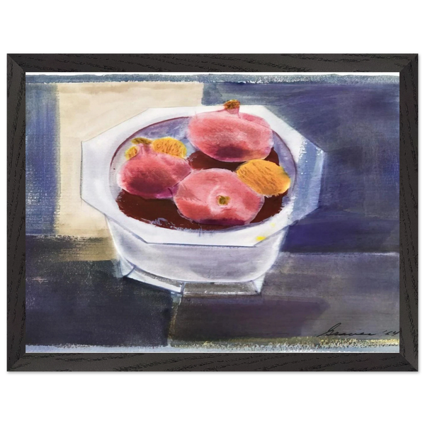 Still Life with Bowl of Pomegranates - 1964 by Morris Graves — Framed art print at Zephyeer
