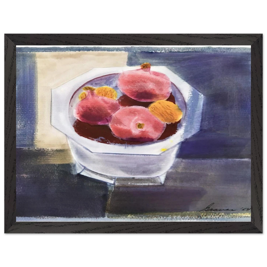 Still Life with Bowl of Pomegranates - 1964 by Morris Graves — Framed art print at Zephyeer