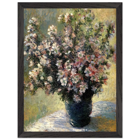 Vase of Flowers by Claude Monet — Framed art print at Zephyeer