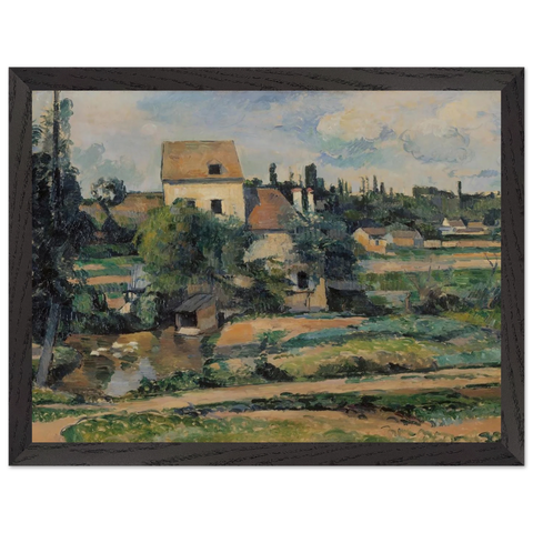 Moulin de la Couleuvre at Pontoise by Paul Cézanne — Framed art print at Zephyeer