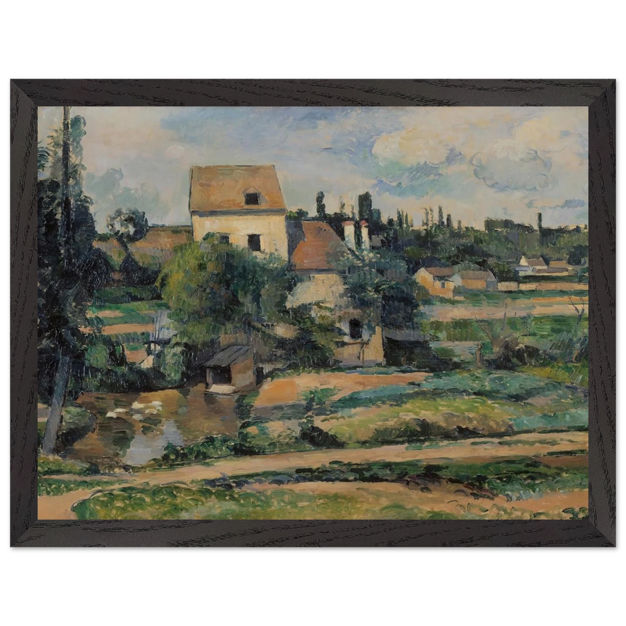 Moulin de la Couleuvre at Pontoise by Paul Cézanne — Framed art print at Zephyeer