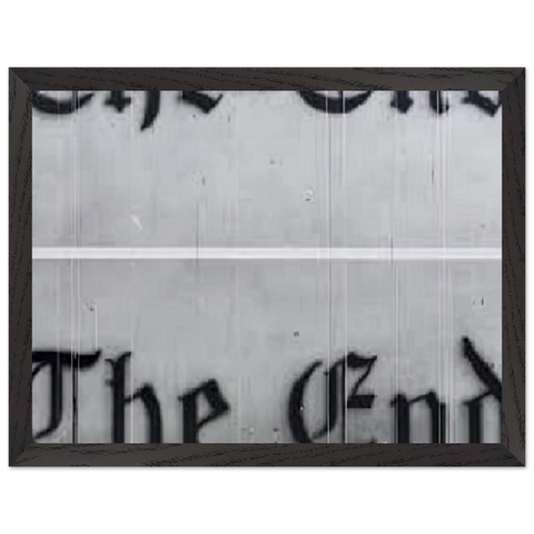 THE END 1991 by Edward Ruscha — Framed art print at Zephyeer