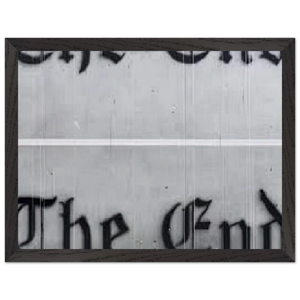 THE END 1991 by Edward Ruscha — Framed art print at Zephyeer