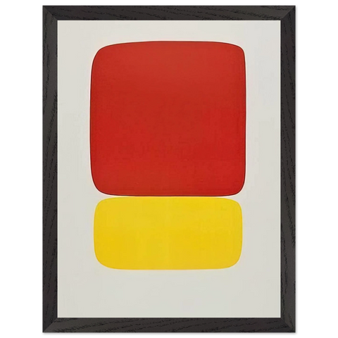 Red over Yellow by Ellsworth Kelly — Framed art print at Zephyeer