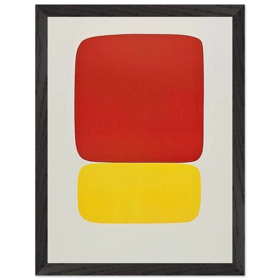 Red over Yellow by Ellsworth Kelly — Framed art print at Zephyeer