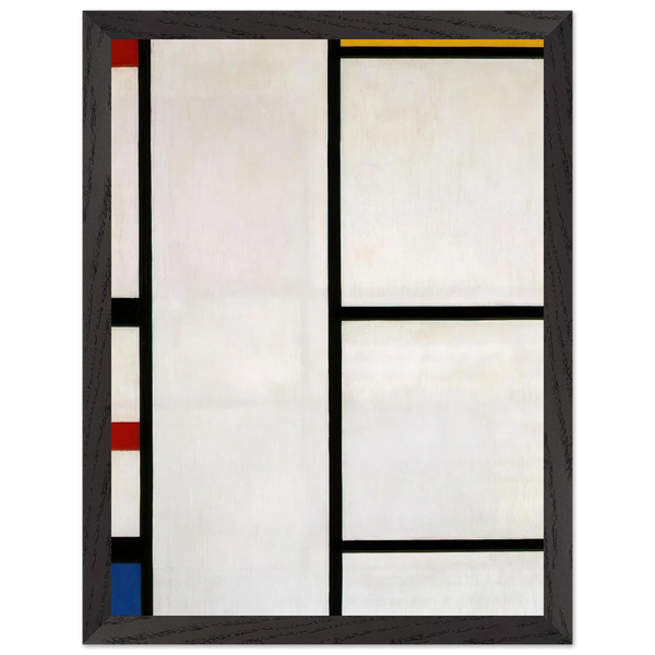 Composition No. III Blanc-Jaune by Piet Mondrian — Framed art print at Zephyeer