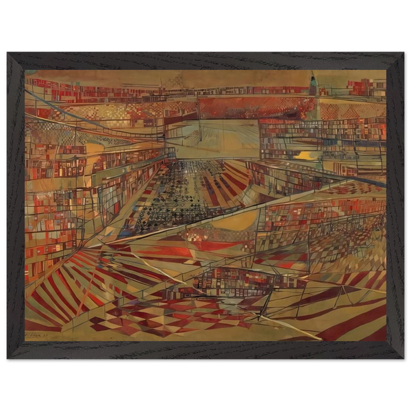 Bibliothèque - 1949 by Maria Helena Vieira da Silva — Framed art print at Zephyeer