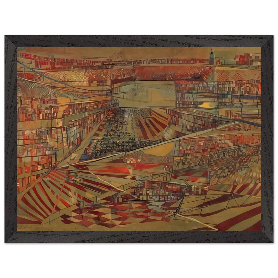 Bibliothèque - 1949 by Maria Helena Vieira da Silva — Framed art print at Zephyeer