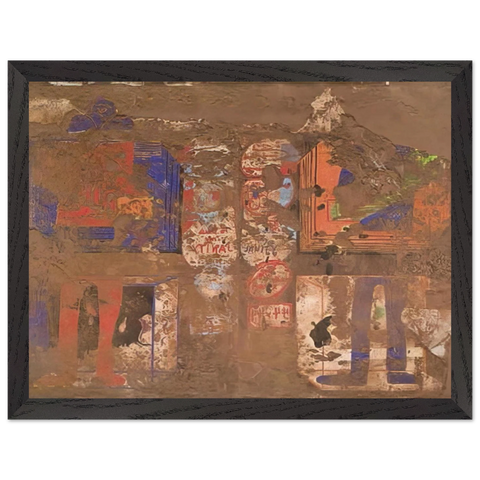 Graphic with Cocoa - 1968 by Dieter Roth — Framed art print at Zephyeer