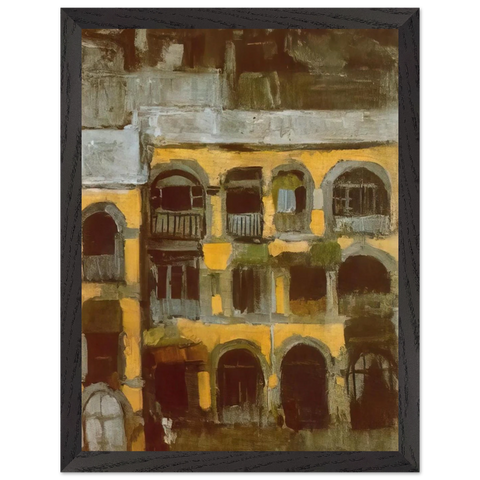 A blue house by Pablo Picasso — Framed art print at Zephyeer