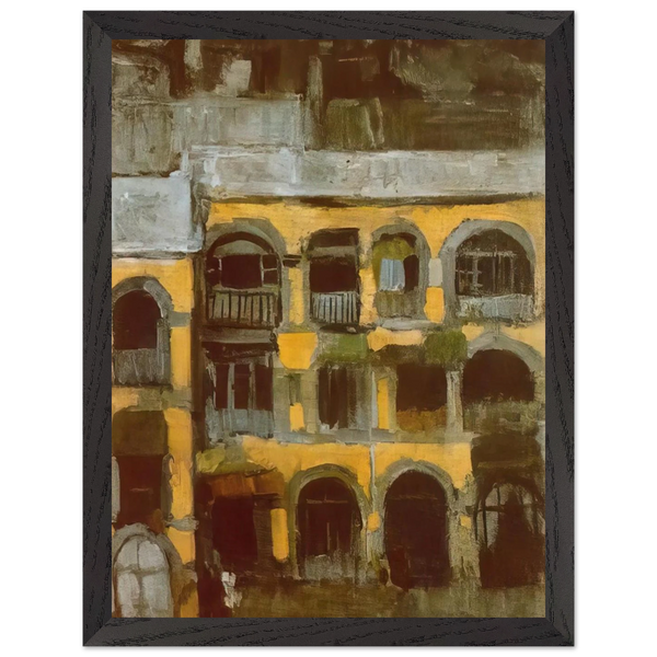 A blue house by Pablo Picasso — Framed art print at Zephyeer
