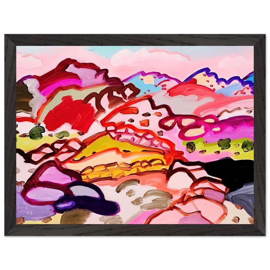 Paysage en Castille - 1973 by Charles Lapicque — Framed art print at Zephyeer