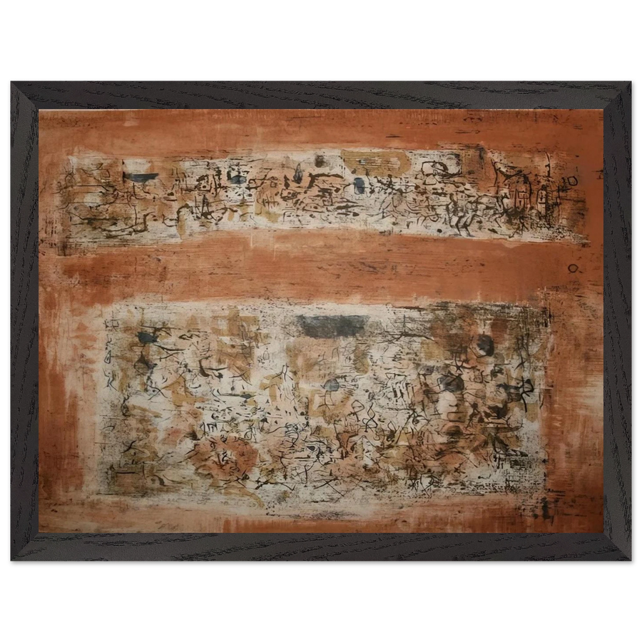 ENTRE DEUX VILLES 1955 by Zao Wou-Ki — Framed art print at Zephyeer