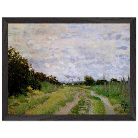 Lane in the Vineyards at Argenteuil by Claude Monet — Framed art print at Zephyeer