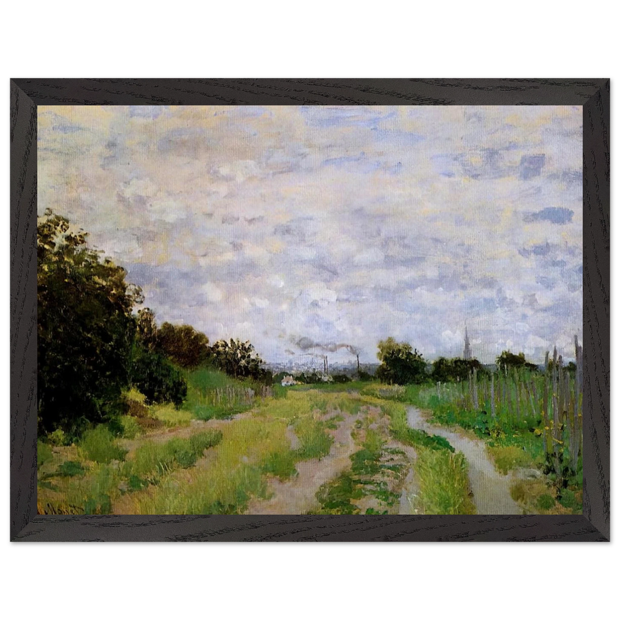 Lane in the Vineyards at Argenteuil by Claude Monet — Framed art print at Zephyeer