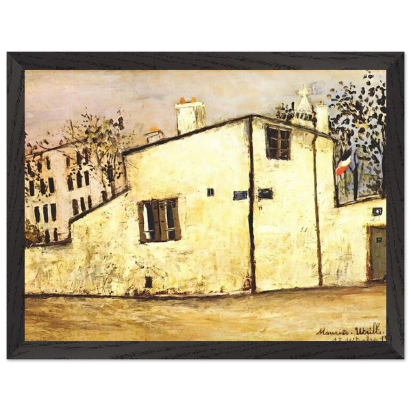 HECTOR BERLIOZ S HOUSE by Maurice Utrillo — Framed art print at Zephyeer
