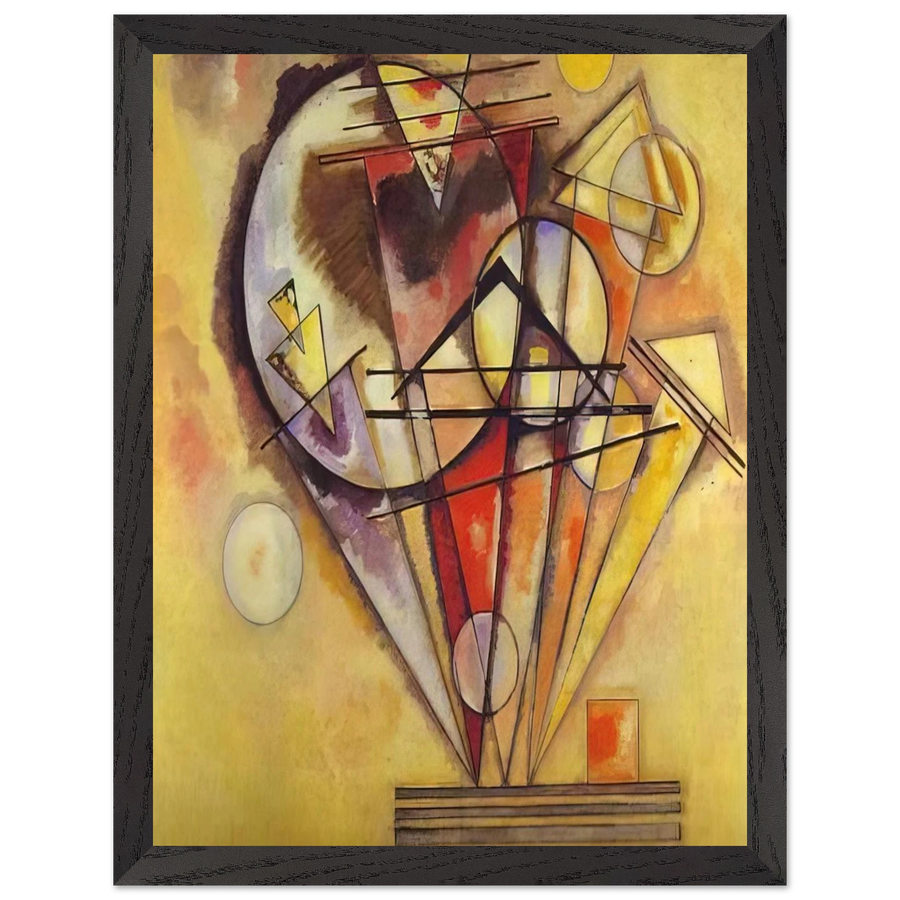 ON THE POINTS 1928 by Wassily Kandinsky — Framed art print at Zephyeer