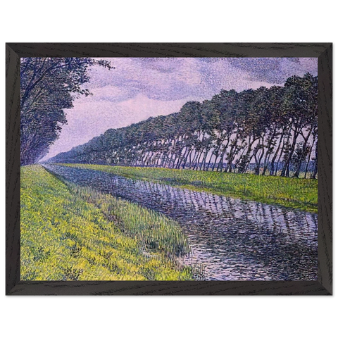 CANAL IN FLANDERS 1894 1 by Theo van Rysselberghe — Framed art print at Zephyeer