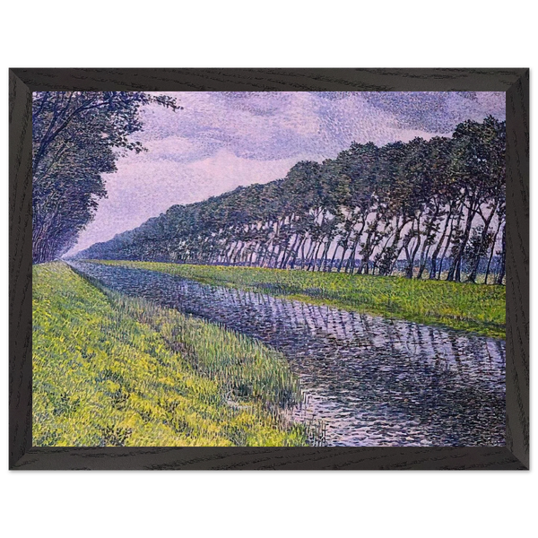 CANAL IN FLANDERS 1894 1 by Theo van Rysselberghe — Framed art print at Zephyeer