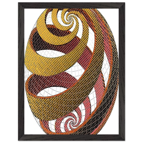 SPHERE SPIRALS by MC Escher — Framed art print at Zephyeer