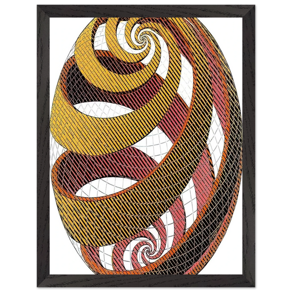 SPHERE SPIRALS by MC Escher — Framed art print at Zephyeer