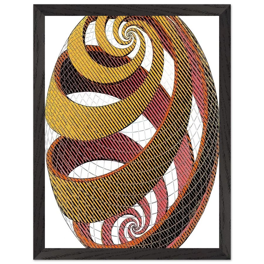SPHERE SPIRALS by MC Escher — Framed art print at Zephyeer
