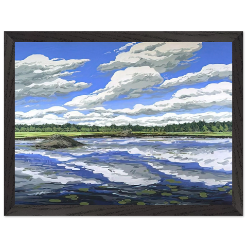 Big Flowage - 1979 by Neil Welliver — Framed art print at Zephyeer