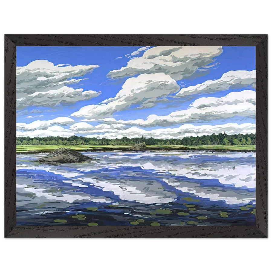 Big Flowage - 1979 by Neil Welliver — Framed art print at Zephyeer