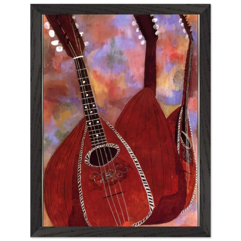 THREE LUTES by Ben Shahn — Framed art print at Zephyeer