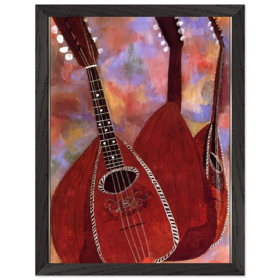 THREE LUTES by Ben Shahn — Framed art print at Zephyeer