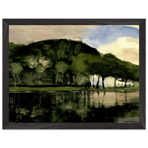 Along the Amstel by Piet Mondrian — Framed art print at Zephyeer