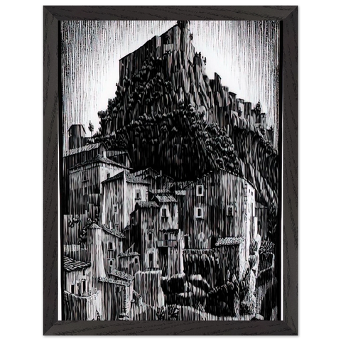 CERRO AL VOLTURNO ABRUZZI JANUARY 1930 1930 by MC Escher — Framed art print at Zephyeer