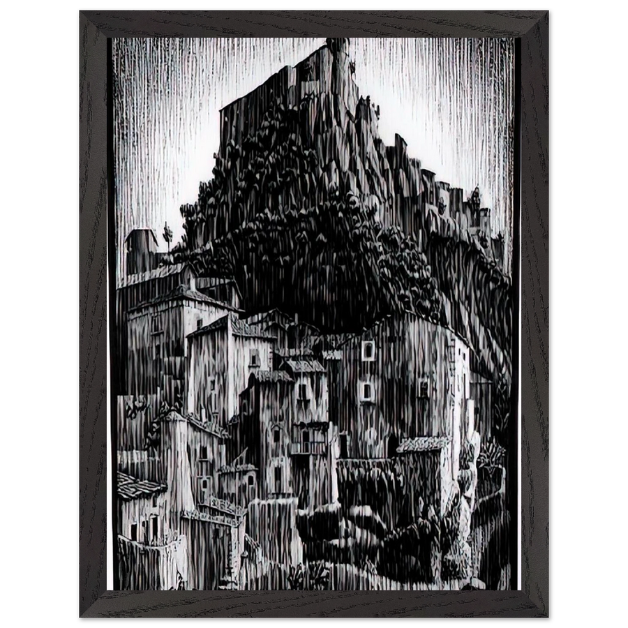 CERRO AL VOLTURNO ABRUZZI JANUARY 1930 1930 by MC Escher — Framed art print at Zephyeer