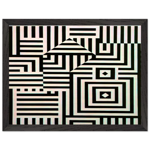 Riu-Kiu-C - 1960 by Victor Vasarely — Framed art print at Zephyeer