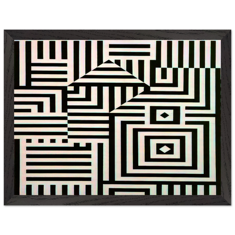 Riu-Kiu-C - 1960 by Victor Vasarely — Framed art print at Zephyeer