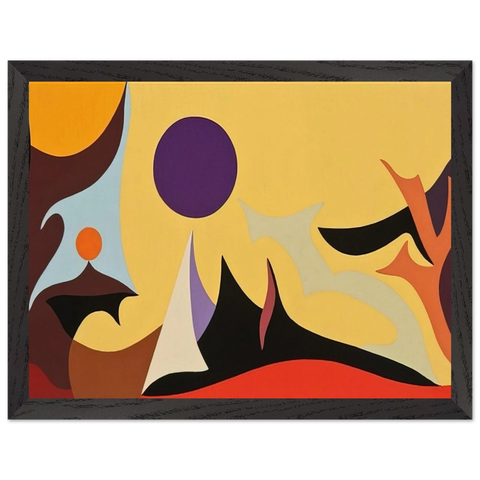 Yellow Landscape - 1953 by Karl Benjamin — Framed art print at Zephyeer