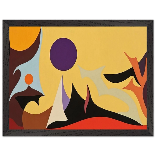 Yellow Landscape - 1953 by Karl Benjamin — Framed art print at Zephyeer
